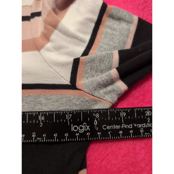 Charter Club Multicolor Striped 3/4 Sleeve Blouse Size M - Picture 6 of 7